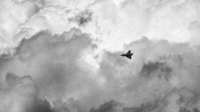 2K, clouds, Eurofighter Typhoon, military aircraft, military