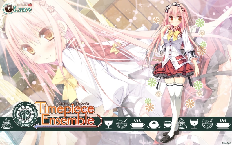 seifuku, yau, blush, sesena, yanagibashi, long, thighhighs, pink, 1080P, hair, timepiece, ensemble, saori