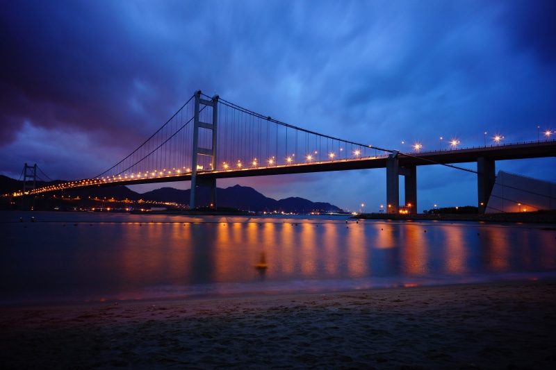 city, cityscape, famous Place, uSA, Tsing Ma Bridge, sony, architecture, night, cloudy, photo, gate, bridge - Man Made Structure, 5K, ma, tsing, golden
