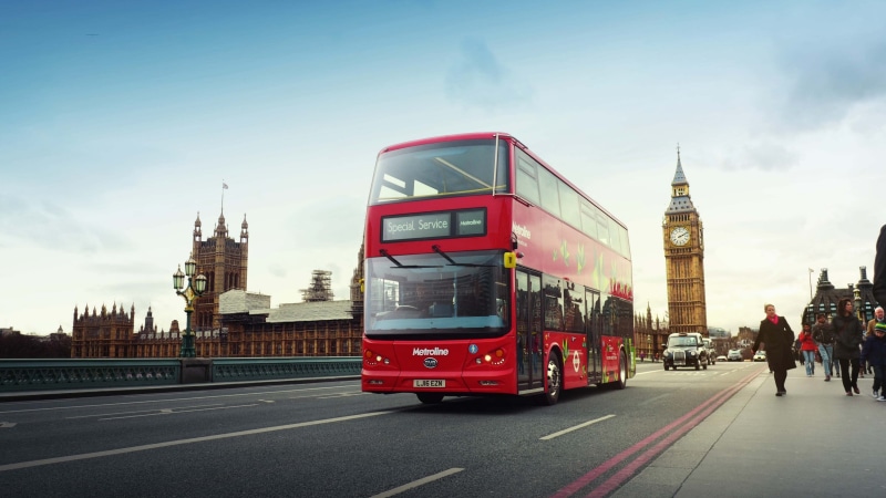 first electric double decker bus, electric bus, 4K, london