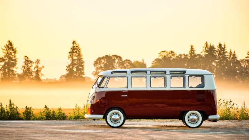 Old Car, Volkswagen Type 2 Bus, 1080P, Volkswagen