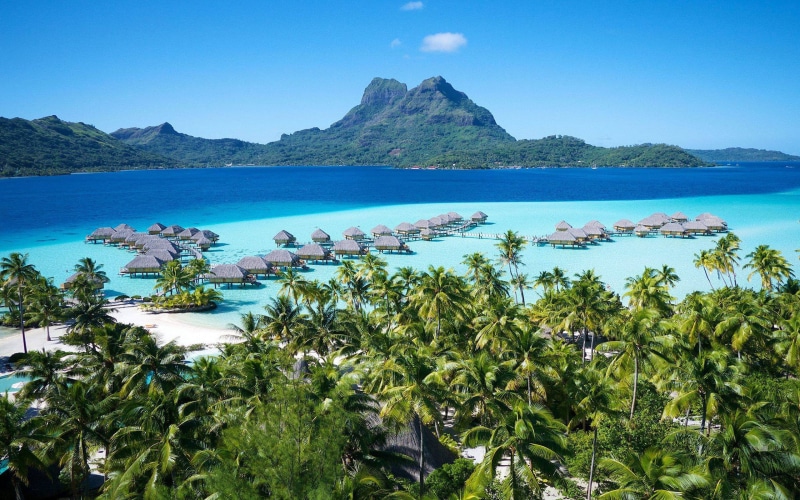 hd, wallaper, resort, bora, mount, 2K, polynesia, otemanu, beach, pearl, island, french, uxury