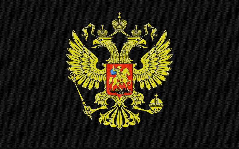 1080P, double-headed eagle, coat of arms, Russia