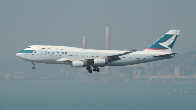 air, plane, hongkong, travel, no people, mode of transportation, day, asian, arrival, cathay, aerospace industry, 4K, ship, hong, terminal, white, airplane