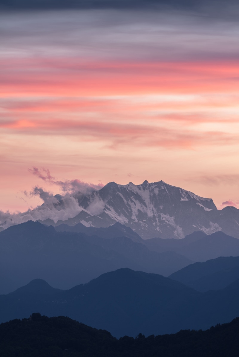 idyllic, remote, cloud - sky, no people, silhouette, mountain range, lock screen background, mountain, 4K, tranquil scene, horizon, iphone backgrounds