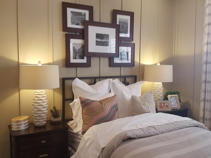 picture frame, interior design, living, luxury, stylish, comfortable, room, no People, bed, nightlights, house, modern, architecture, headboard, double Bed