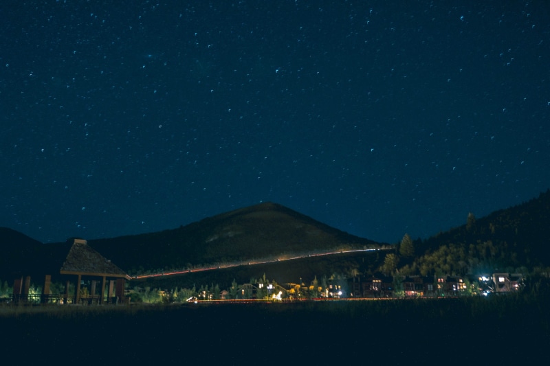 christmas, astronomy, quiet, bed, scenics - nature, night, mountain, mountain peak, landscape, nightlights, hamlet, star - space, bedtime, dusk, night village