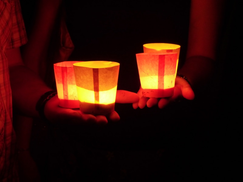 celebration, burning, love, lights, orange, refreshment, atmosphere, food and drink, four, drink, person, human body part, ulm, indoors, candles, lighting equipment