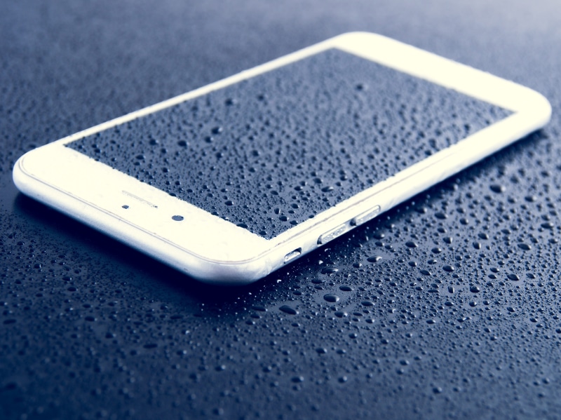 high angle view, liquid, Apple, smart phone, Ios, portability, android, technology, wet, background, computer, single object, drop, mobile, bubble, connection
