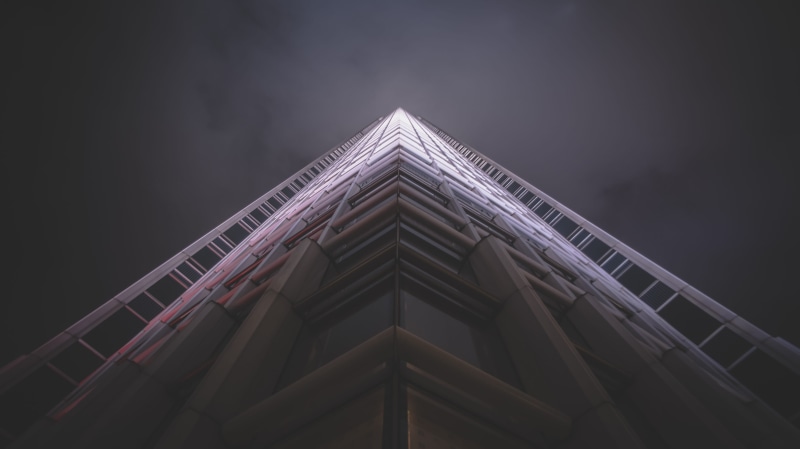 rise, traingle, low, hypebeast, building, esthetic label, outdoors, look up, bldg, geometry, triangle shape, tall - high, building exterior, view, photography