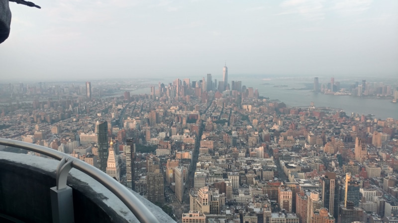 office building exterior, architecture, urban skyline, financial district, birds eye view, outdoors, skycrapers, buildings, New York City, urban, building