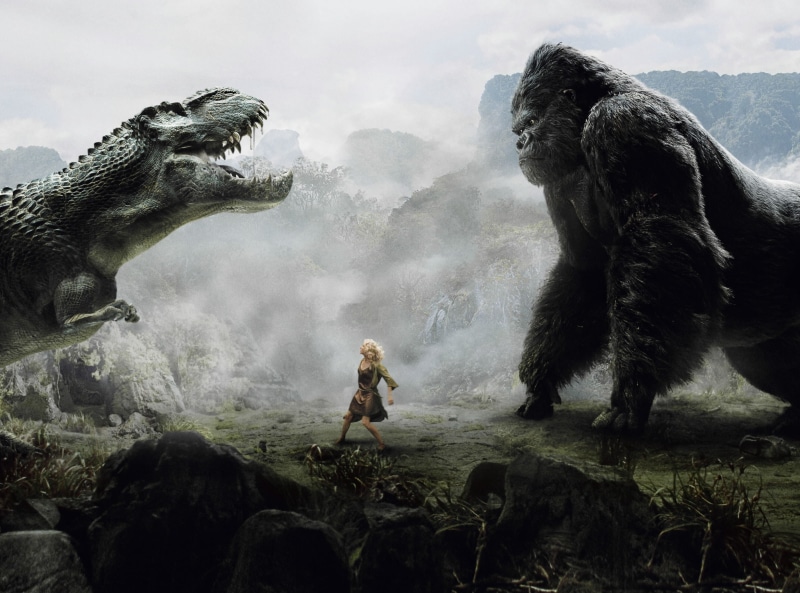 young adult, 2K, leisure activity, outdoors, king kong, rock, water, lifestyles, solid, kong, real people, mammal, Other Movies, rock - object, full length