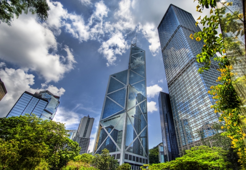 Hong Kong, worms eye view, skyscraper, white, Jungle, Shoot, city, Shot, architecture, Panorama, journey, building Exterior, worm, Nikon, skyscrapers, Unique