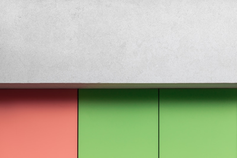 modern architecture, architecture, color, furniture, flooring, tile, empty, urban, modern, colour, no People, design, pattern, red square, backgrounds