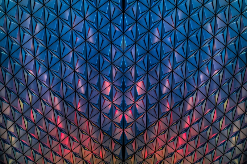 no people, abstract, hdr, low angle view, ryerson university, pattern, ceiling, crisscross, directly below, architecture, pink, full frame, blue, modern
