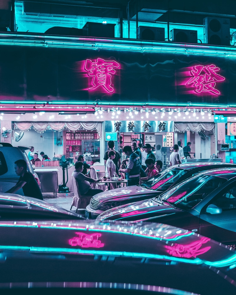 asia, reflection, shope, transportation, design, store, traffic, neon, 4K, land Vehicle, famous Place, magentum, transport, outdoors, restaurant, mode of Transport