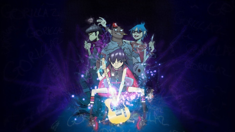 Gorillaz, 1080P, Noodle, Russel Hobbs, 2, Murdoc Niccals, d, Jamie Hewlett