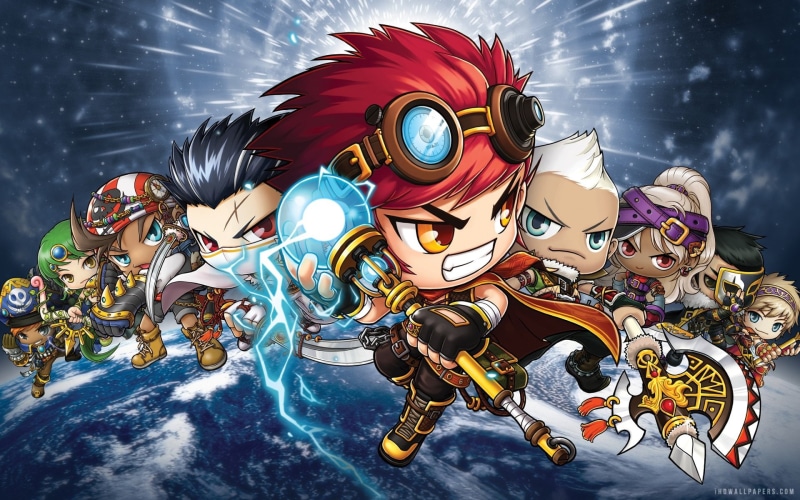 mmo, rpg, maple, fantasy, scrolling, story, maplestory, online, 1080P, family, 2 d