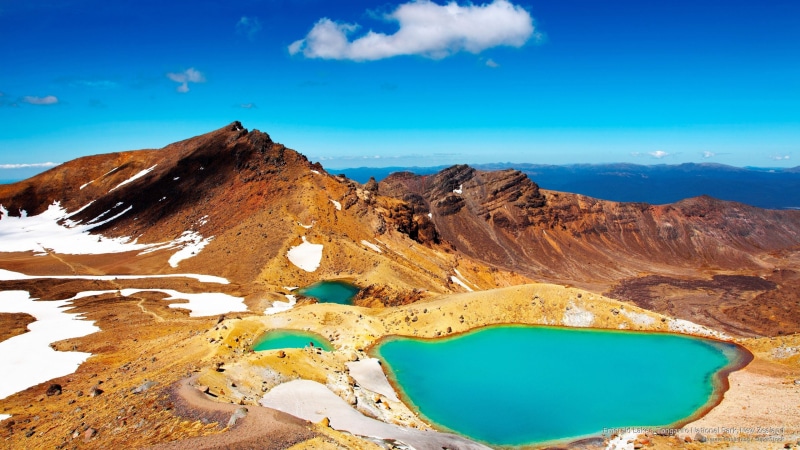 zealand, national, emerald, park, lakes, 2K, new, National Parks, tongariro