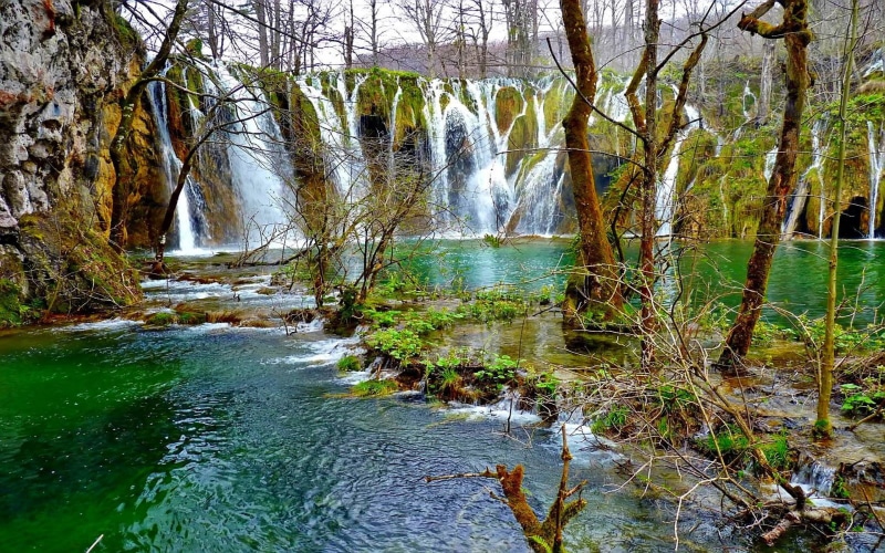 park, mobile, croatia, pc, beauty, desktop, famous, national, phones, lakes, 1080P, hd, waterfalls, world, plitvice, tablet