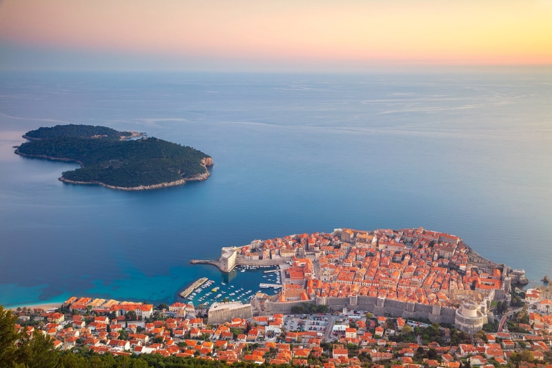 island, sea, home, Croatia, Dubrovnik, landscape, 1080P