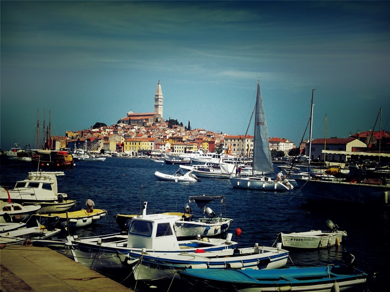 Rovinj, marina, mode of transportation, nature, Croatia, white, 2K, day, building, sailboat, architecture, nautical vessel, building exterior, no people