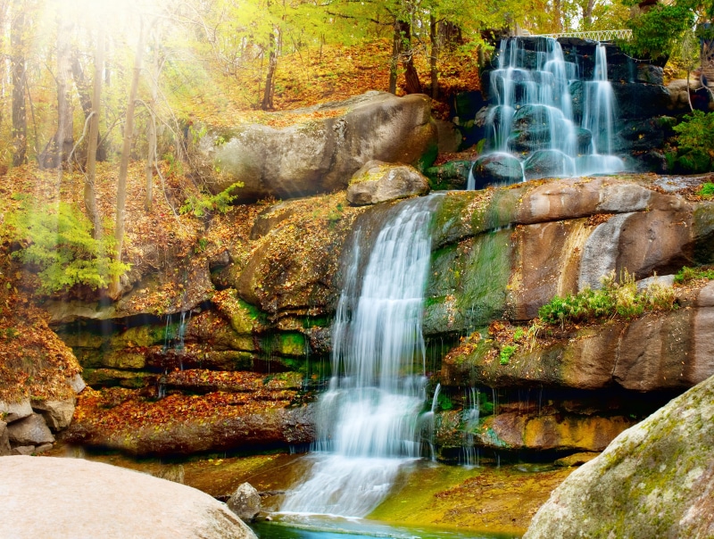 nature, river, national Park, plant, tree, season, Scenery, beauty In Nature, rock formation, waterfalls, moss, wet, park - Man Made Space, outdoors, lush Foliage