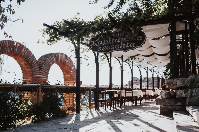 text, old town, Nessebar, restaurant, Bulgaria, travel destinations, built structure, day, famous Place, 5K, no people, snow, nature, outdoors, Restaurants