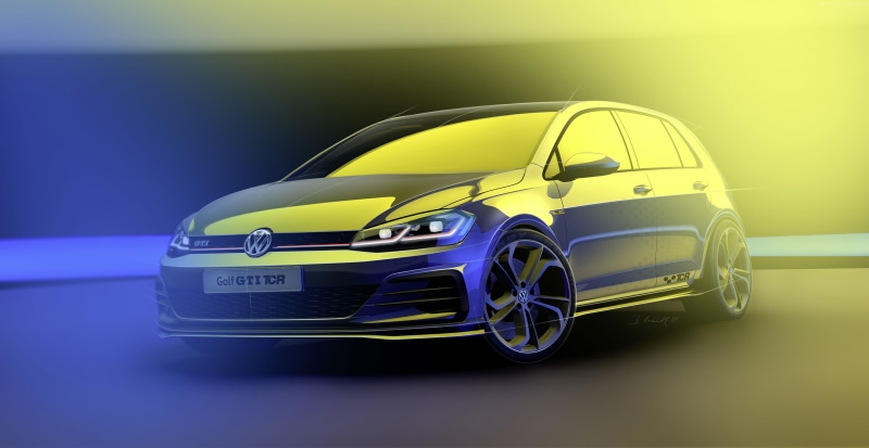 4K, Volkswagen Golf GTI TCR Concept, 2018 Cars, 4K