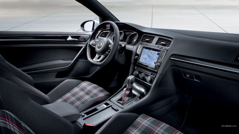 car, mode of transportation, transparent, Volkswagen, travel, windshield, motor vehicle, no people, indoors, vehicle interior, steering wheel, dashboard