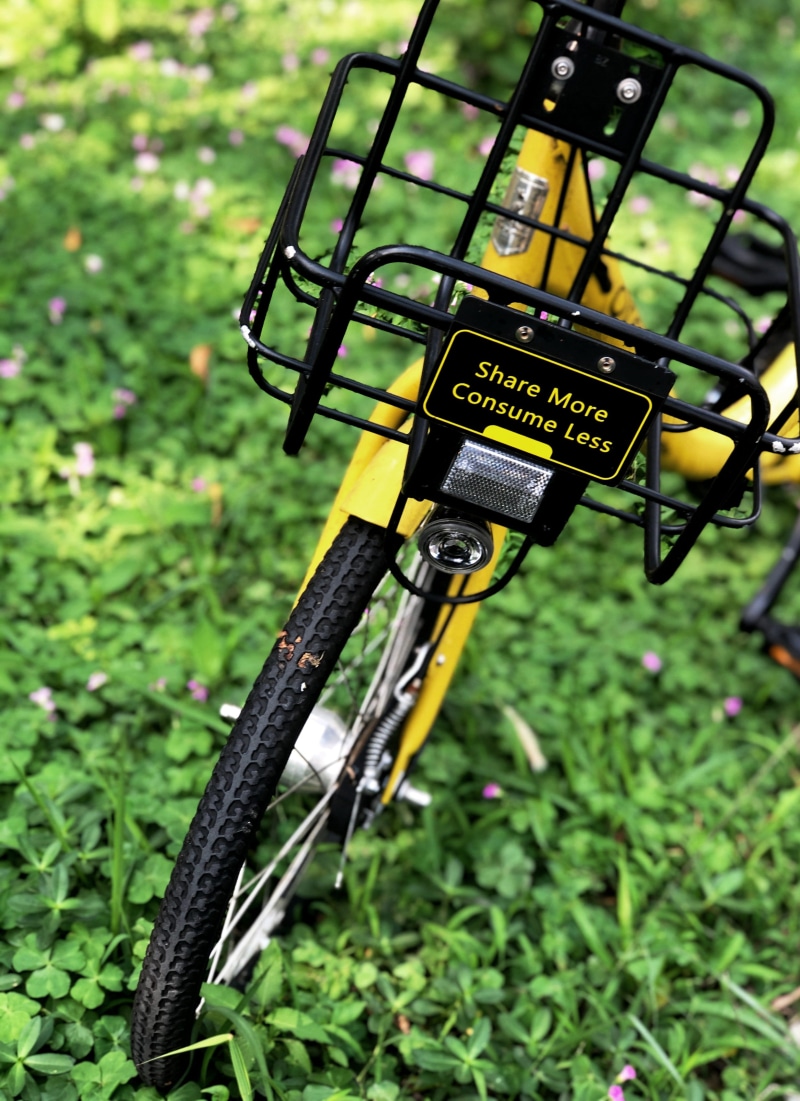 community, consume less, equipment, grass, technology, day, outdoors, transportation, spoke, machine, focus on foreground, number, vehicle, green color