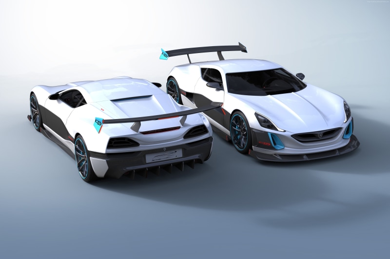 sport car, Geneva Auto Show 2016, silver, ultra-light super car, Rimac Concept S, 4K