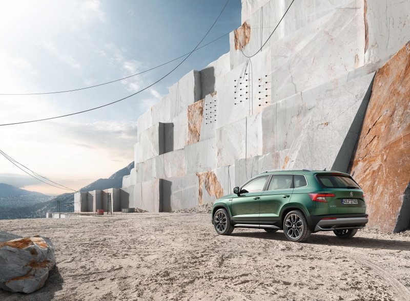 Compact Car, Green Car, Skoda, Car, SUV, Vehicle, Škoda, 2K, Škoda Karoq
