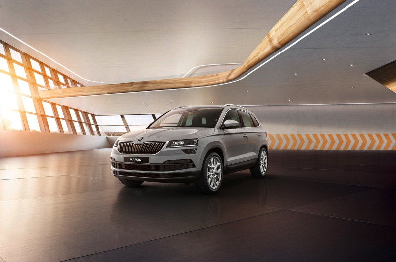 Skoda, Car, 2K, Silver Car, Vehicle, Škoda Karoq, SUV