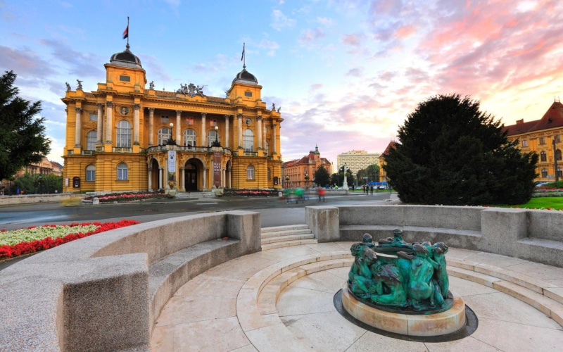 fountain, the past, geographi, tourism, tree, religion, theater, travel destinations, outdoors, sky, 1080P, nature, spirituality, cloud - sky, architecture