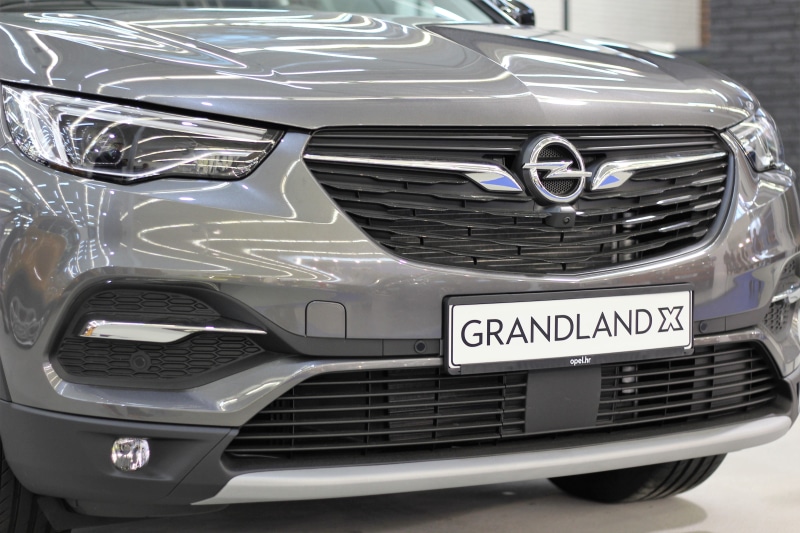 metal grate, front view, motor vehicle, electric lamp, close-up, 5K, car, mode of transportation, auto show zagreb 2018, car opel grandland x, transportation