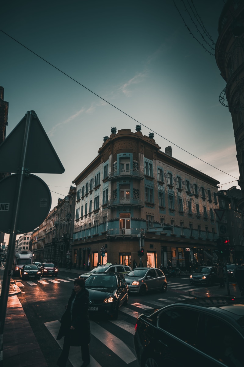 building exterior, building, transportation, outdoors, street photography, city, incidental people, grad zagreb, road, urban photography, mode of transportation