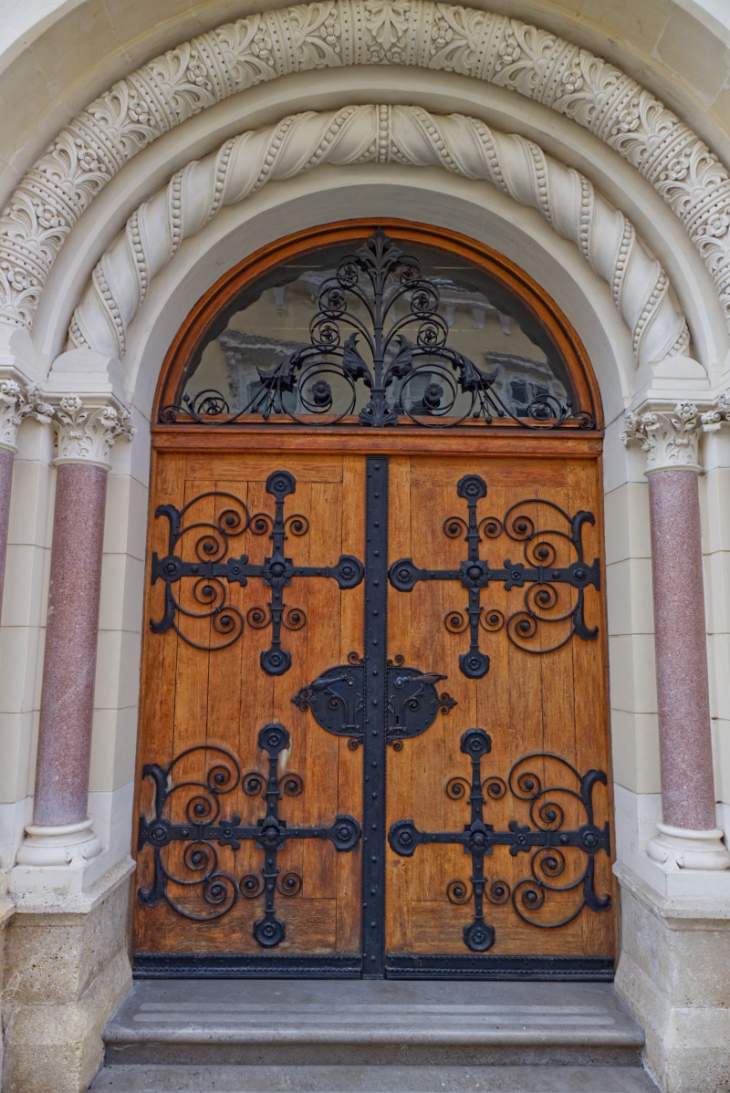 belief, protection, no people, croatia, closed, outdoors, entrance, architectural column, iron, zagreb, arc, security, art and craft, spirituality, arch