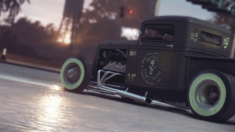 Ford, close-up, transportation, car, road, focus on foreground, land vehicle, Need for Speed, photography themes, outdoors, Rat Rod, reflection, custom