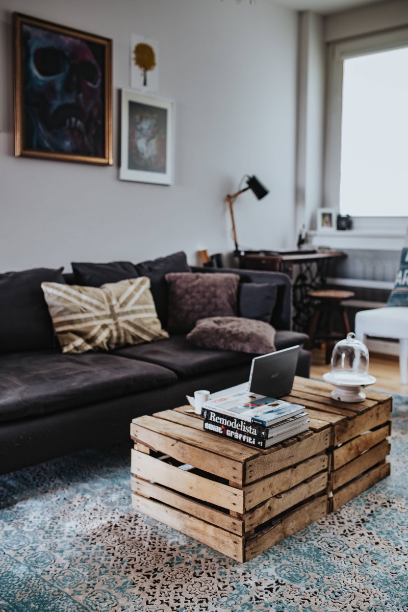 pillow, absence, rug, home, light blue, home showcase interior, communication, frame, comfortable, focus on foreground, table, picture frame, room, composition