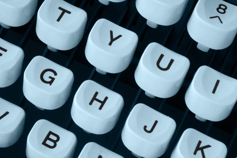 backgrounds, author, technology, text, 4K, machine, news, letters, blue, close-up, printing, ancient, high angle view, old, writing, writer, letter, keyboard
