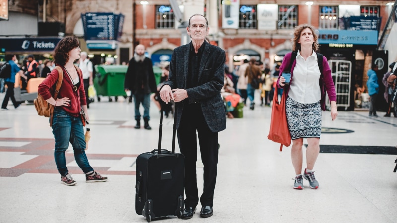 luggage, casual clothing, s, crowd, woman, shop, jacket, architecture, suit, standing, women, station, full length, walking, store, tiles, incidental people