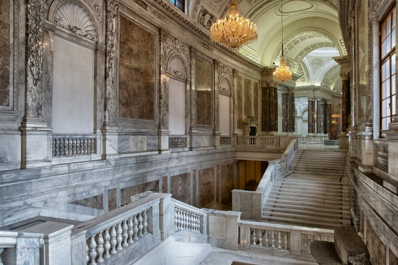2K, ceiling, staircase, destinations, architecture, architectural column, decorative, famous Place, landmark, vienna, church, interior, inside, hofburg palace