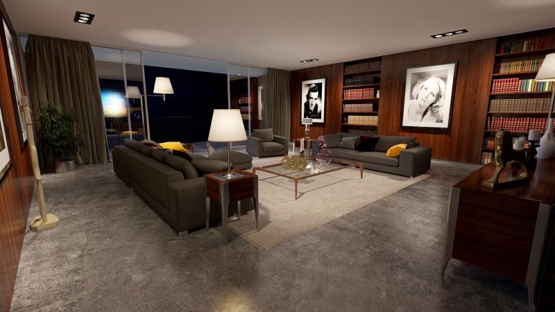 lighting equipment, furniture, flooring, 1080P, gray, room, apartment, no People, sofa, interior design, comfortable, elegance, building, armchair, home showcase interior
