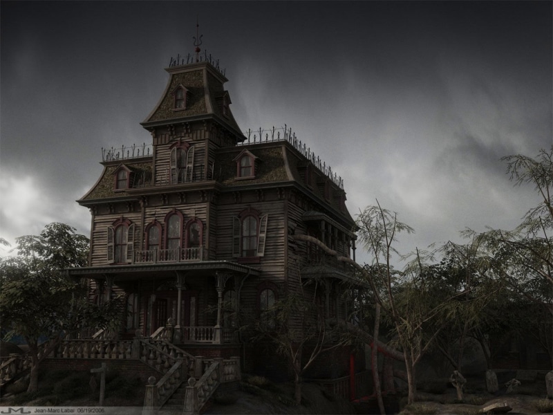 Mansion, dusk, building Exterior, no People, cloud - sky, spirituality, abandoned, architecture And Buildings, tower, house, brown, architecture, nature
