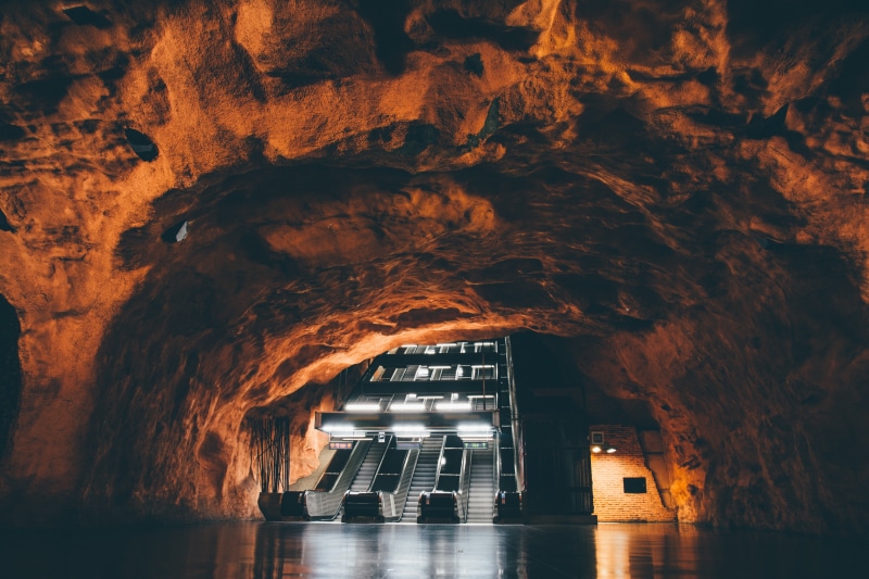 metro, staircase, subway, cave, Stockholm metro, 5K, ladders