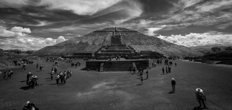 the past, ancient civilization, history, cdmx, outdoors, group of people, large group of people, tourism, pyramid of the sun, building exterior, tourist