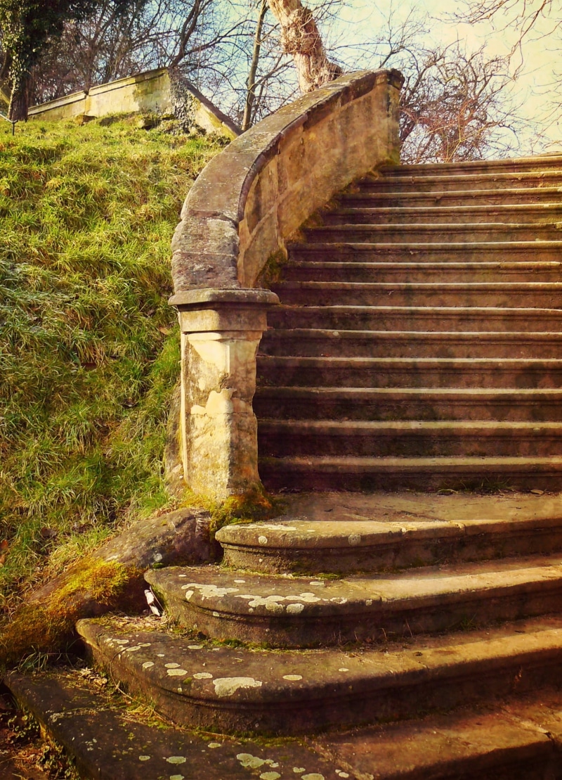rise, no people, sunlight, ruin, swinging, steps and staircases, architecture, old stairs, pattern, direction, mystery, emergence, the way forward, stair step