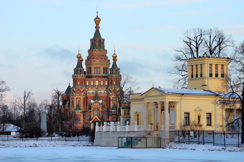 rusia, 1080P, petersburg, st. petersburg, temples, st, cities, winter, russia, temple, snow