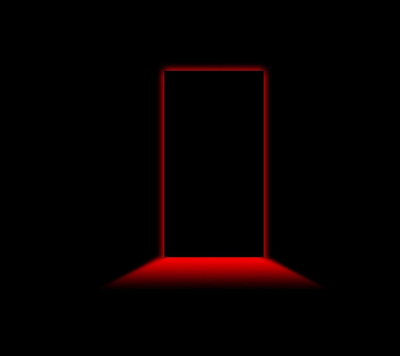 spooky, cube shape, open, design, emotion, illuminated, door, abstract, red, copy space, studio shot, 720P, backgrounds, indoors, dark, black background